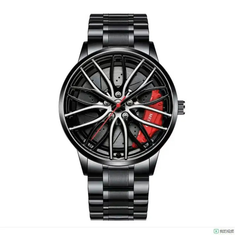 Quartz Movement Watch Wheel Rotatable/non-rotatable Non-mechanical Watch Fashion