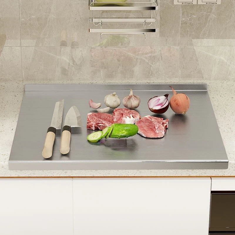 Cutting Bake Board Stainless Steel Double-Sided Kneading Panel Thickened Rolled Chopping Board for Kitchen Household Use