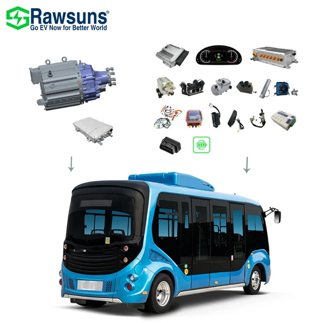 Rawsun EV Powertrain RAD2332 EV Conversion Kit PMSM AC Motor Passenger Bus Electric AC Motor Controller