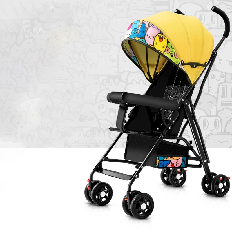 Stroller Baby 4 in 1 Simple Can Sit Can Lie Baby Portable Folding Car slip Baby Portable Umbrella Car Trolley