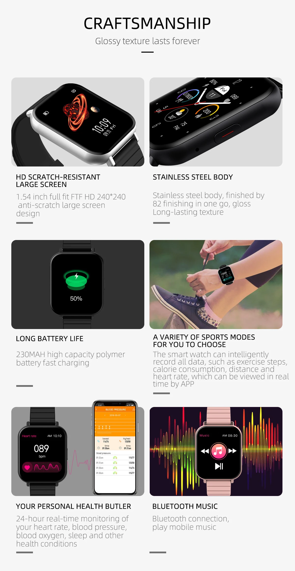 Body Temperature Monitor スマートウォッチ未使用品 Body Temperature Monitor スマートウォッチ未使用品の通販 by