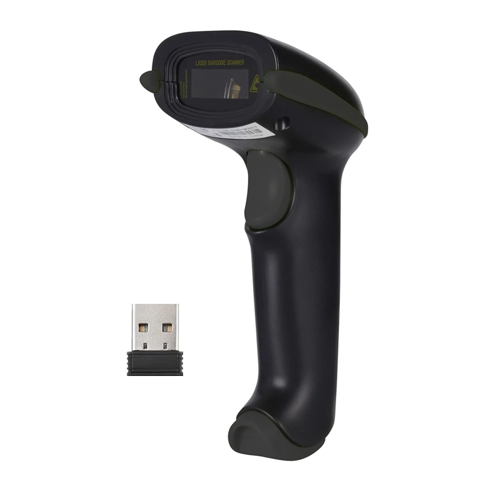 2.4GHz USB WIFI Handheld Wireless Laser Cordless Barcode Scanner Scan Gun Reader 