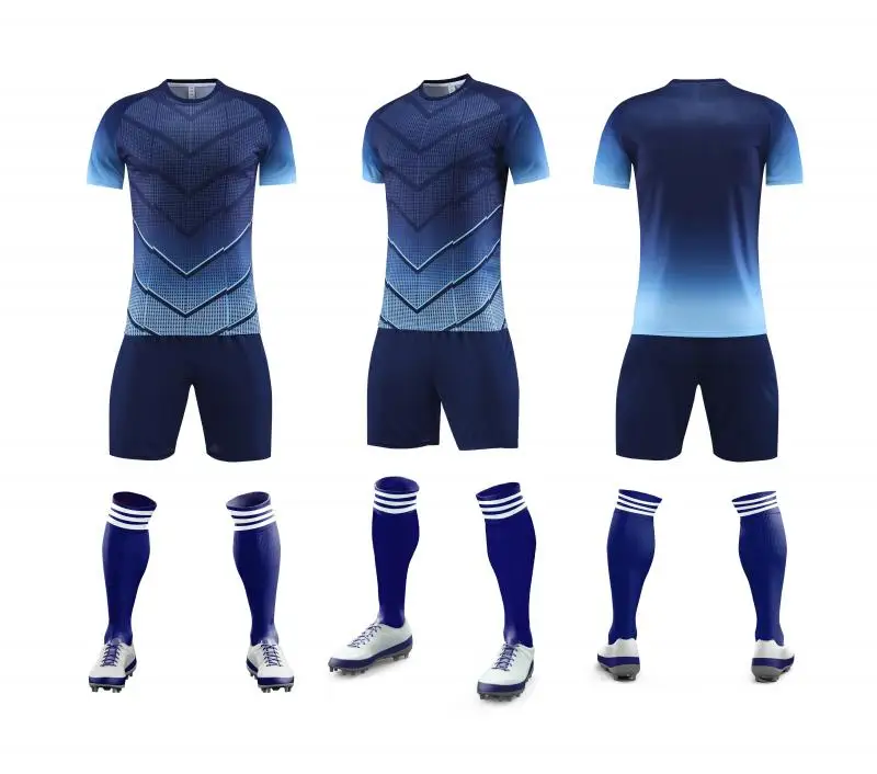 Sublimation Custom Men Club Soccer Uniform Soccer Wear Teams Adults Quick Dry Thai Quality Soccer Jersey