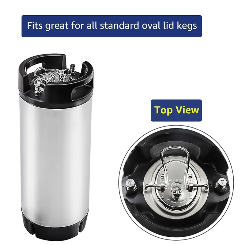 Home Brewing Beer Keg 5 Gallon 19l New Ball Lock 5.0 Gal Stainless