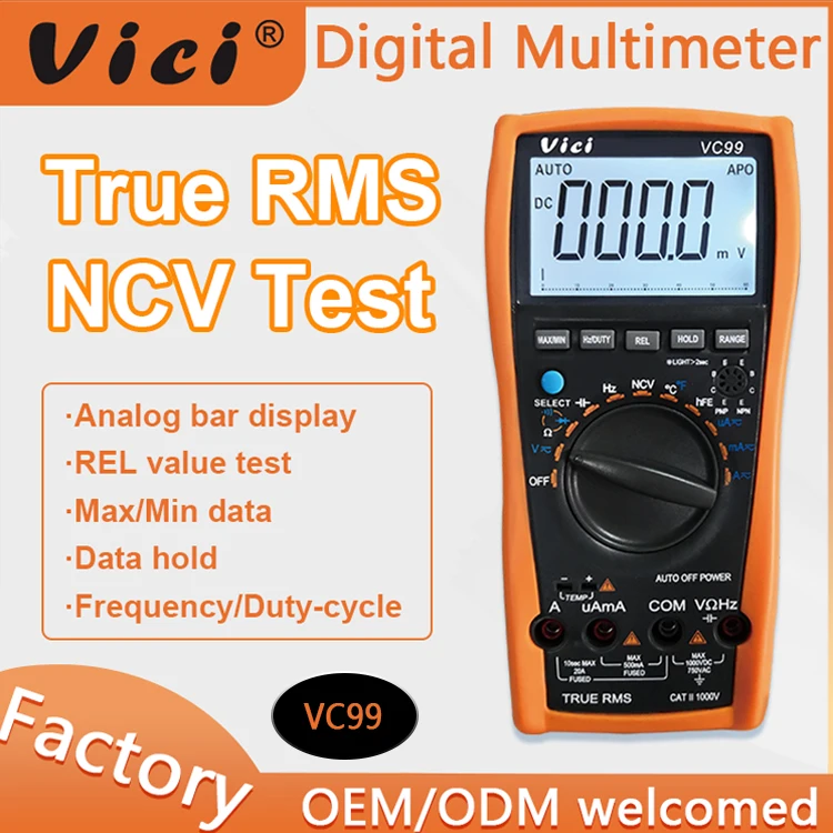 VICIMETER VC99 Multifunction Large LCD Display Digital Multimeter Auto Power Off