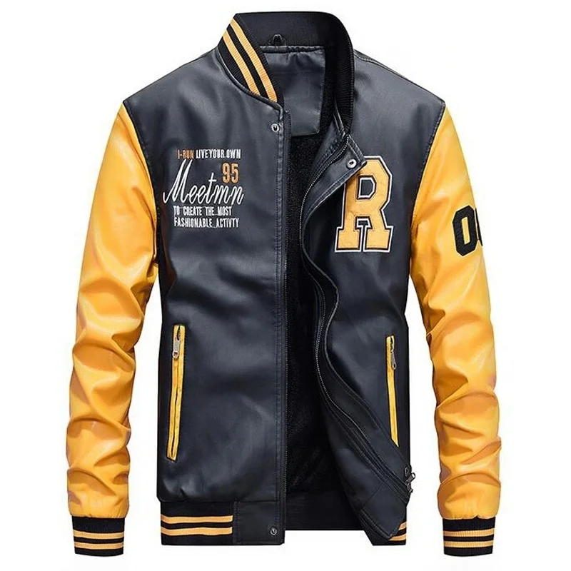 baseball jacket leather