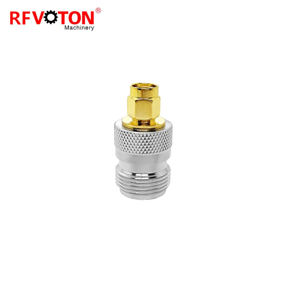 Factory Directly Adapter Sma Male Plug Macho to n Female Jack Hembra Straight  Rf Coaxial Adaptor Coax Connector Rohs