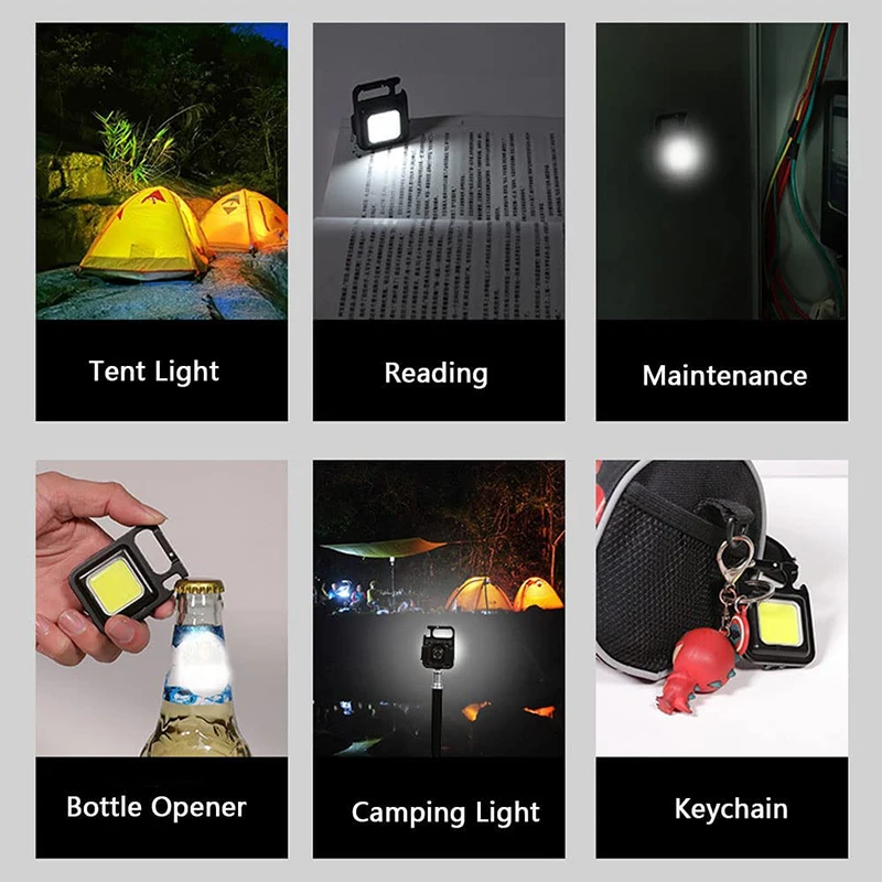 LED Clip linterna mini portátiles lámpara luz outdoor-pescar 3 modes camping 