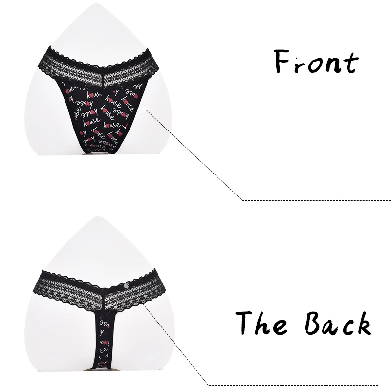 Sexy Lace Gstring Panties For Women's Thin Belt Hollow Temptation