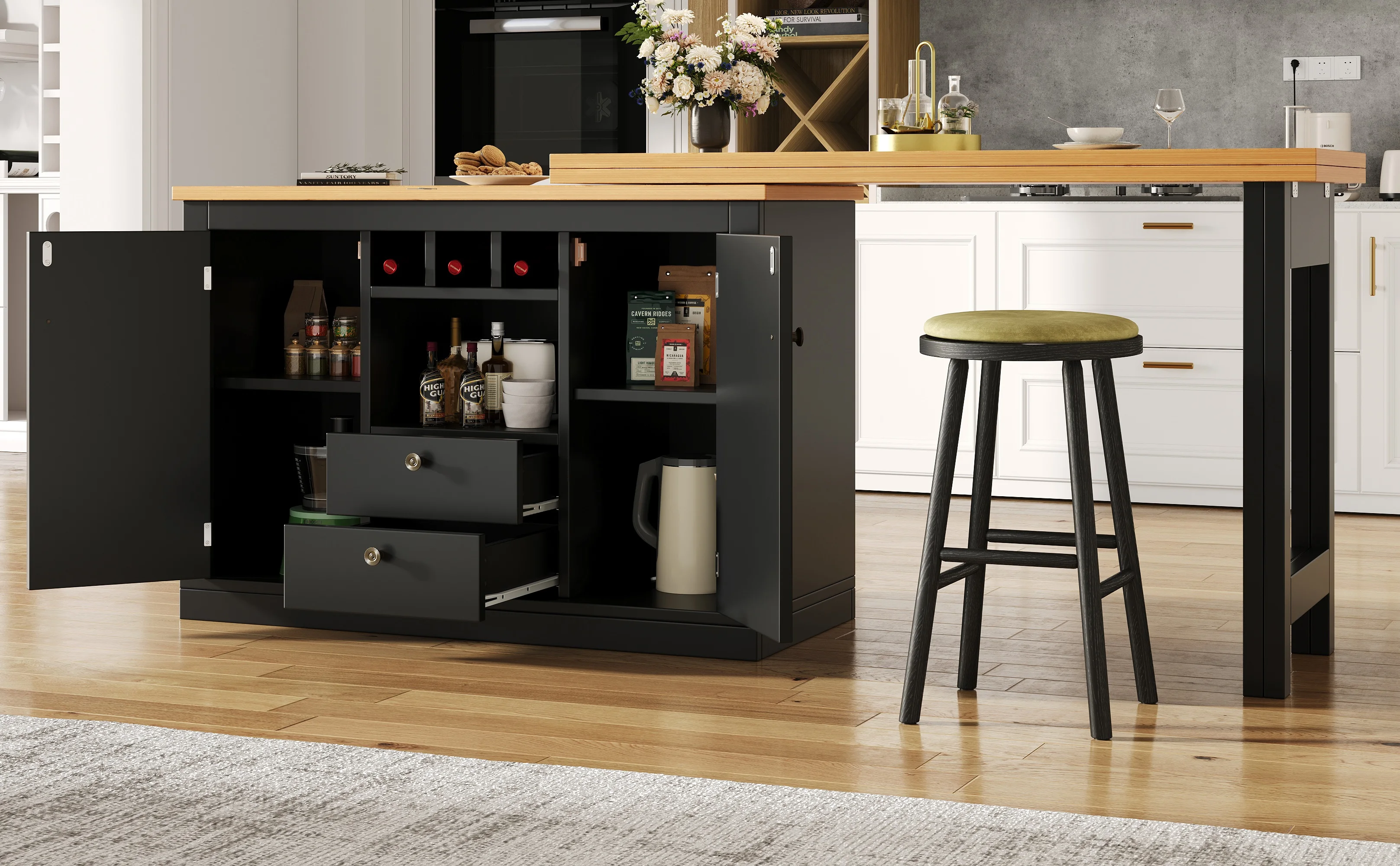 Table bar sideboard multifonction design élégant