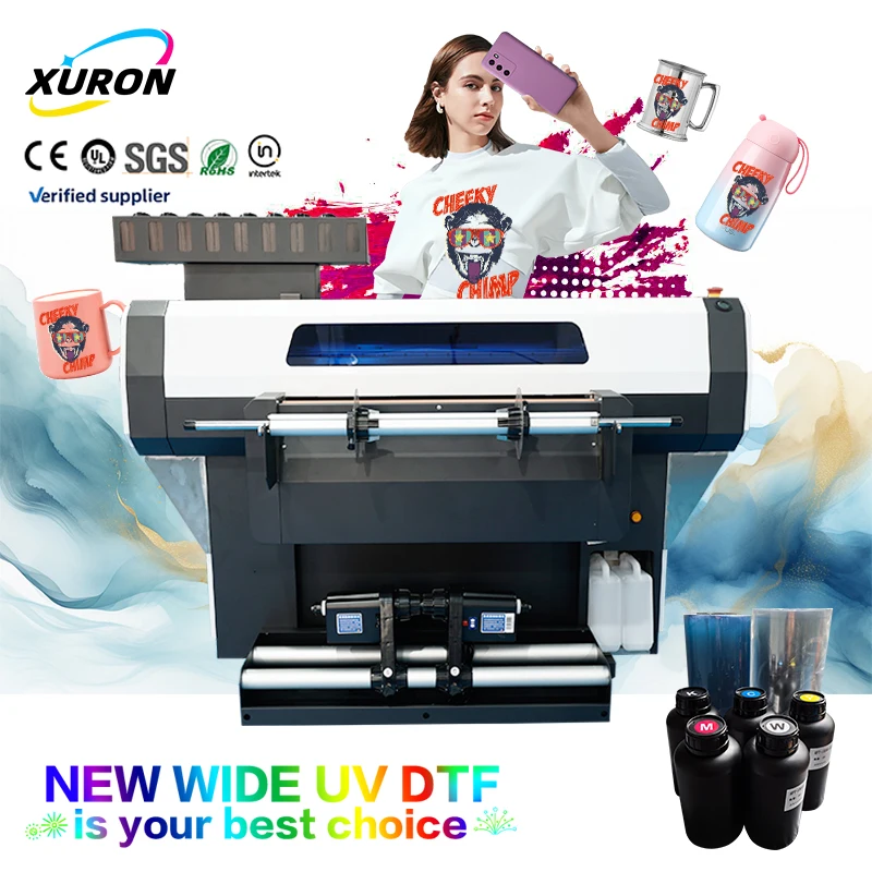 Xurong Manufacturing's Fully Automatic Roll-to-Roll UV DTF Printer Low-Vibration Quiet-Operation Noise-Sensitive 300mm 600mm New