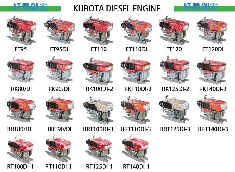 RT140クボタディーゼルエンジン単気筒水冷農業用トラクター用| Alibaba.com