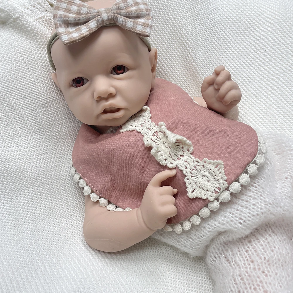 Bébé Reborn Silicone Platine – 45 Cm, 2,7 Kg, Fille, Neuf
