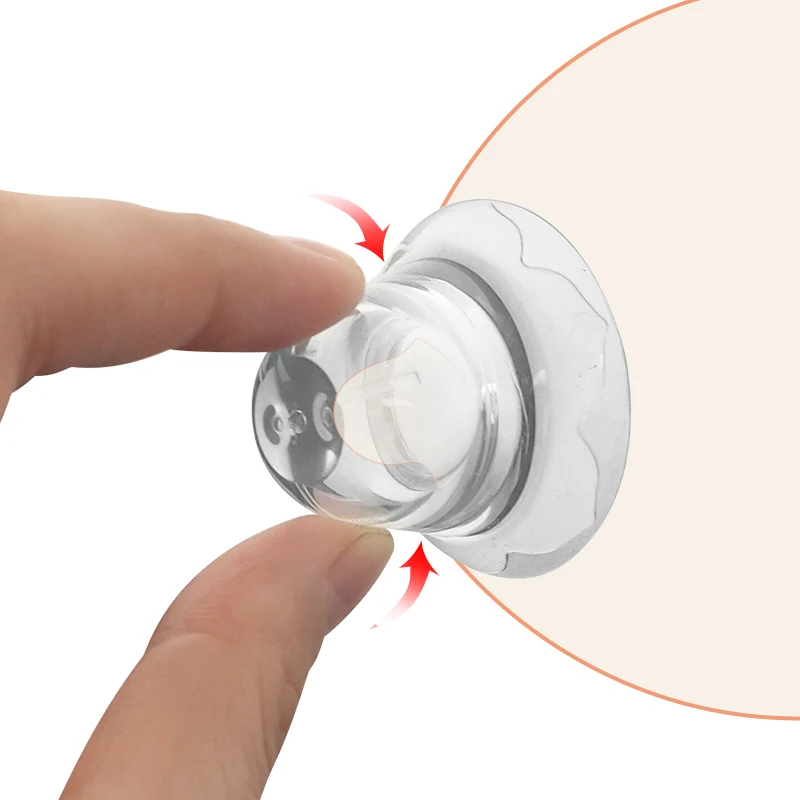 Cartoon Pattern Silicone Nipple Corrector Kit for Inverted Flat and Shy Nipple Piercing for Age Range 0-12 Months Women
