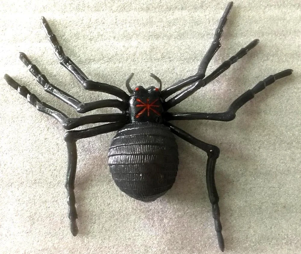 black spider toy