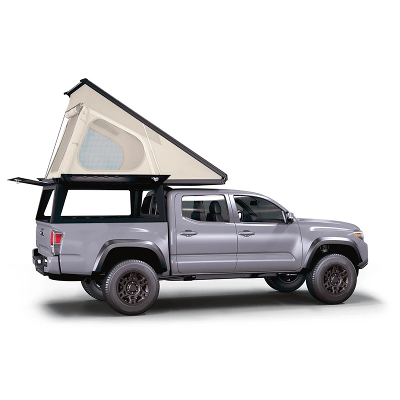 With Roof Top Tent Steel Dual Cab 4x4 Pick Up Pickup Truck Bed Canopy Topper for Ford Ranger T6 T7 Toyota Hilux Np300 Dmax