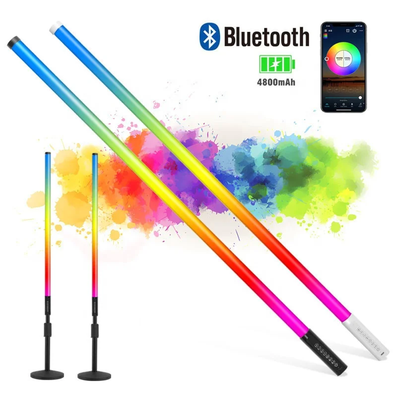 LED Dimmable Waterproof Vedio Light Stick Bar Tripod Star
