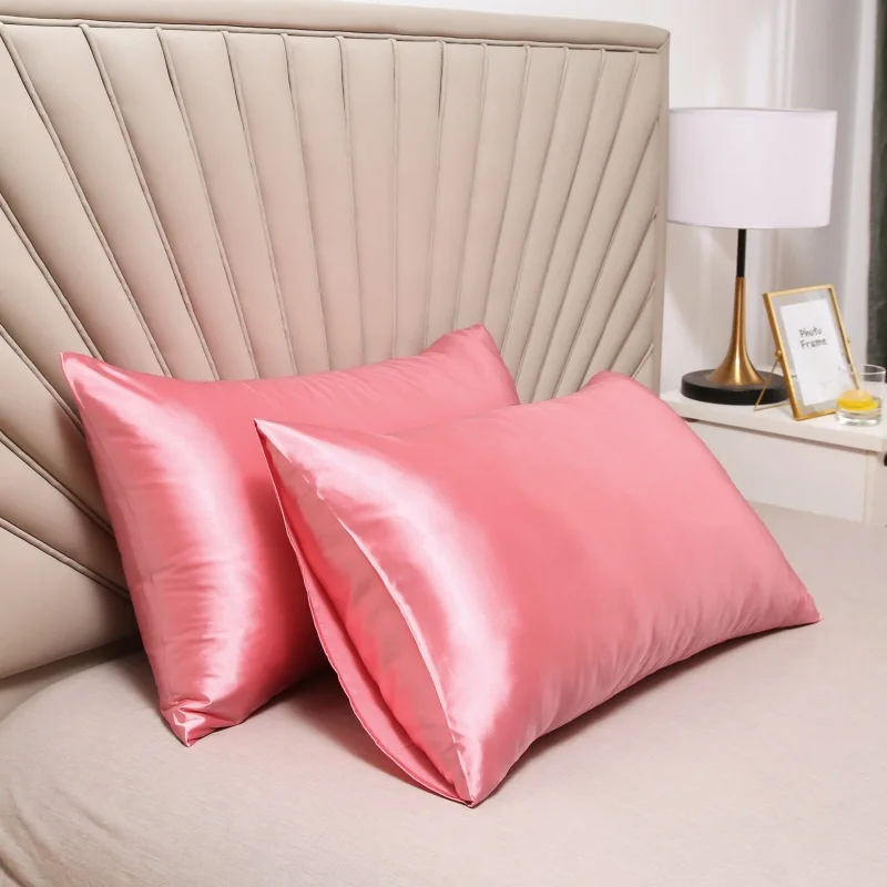 Cheap Price Soft Satin Silk Pillow Case Envelope Zipper Style Pure Emulation Satin Mulberry Silk