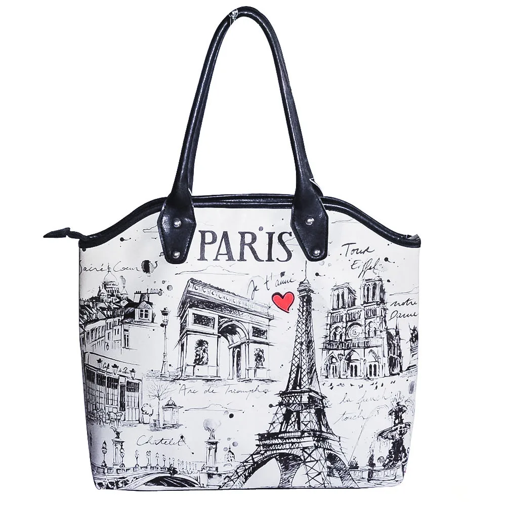 Tote bag, paris bag, beach tote, travel bag, market bag, paris