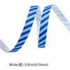 Blue White Stripe A, 10 Yards Per Roll