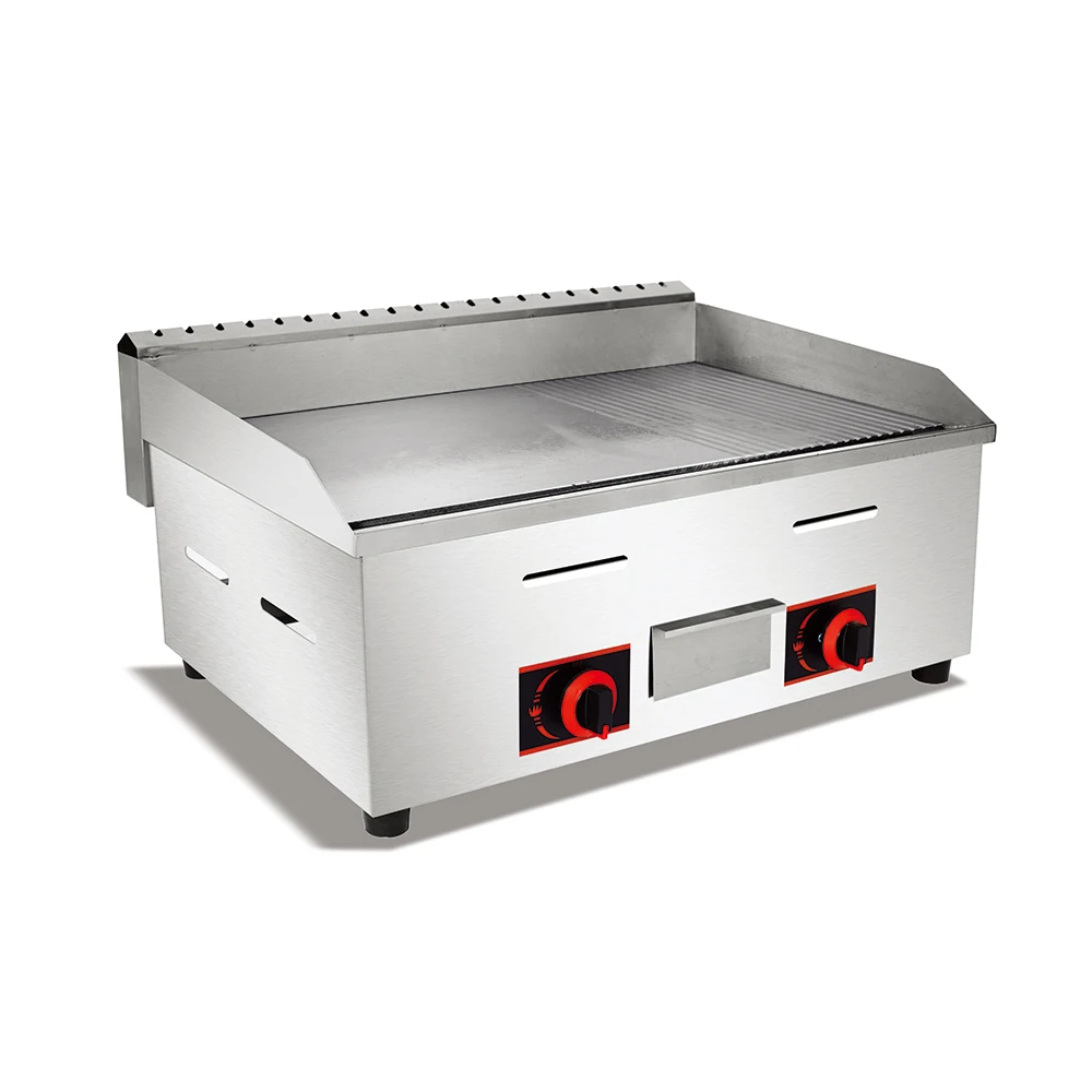 Restaurant Kitchen Equipment Commercial  Gas Grill Stainless steel Gas Griddle For Sale details