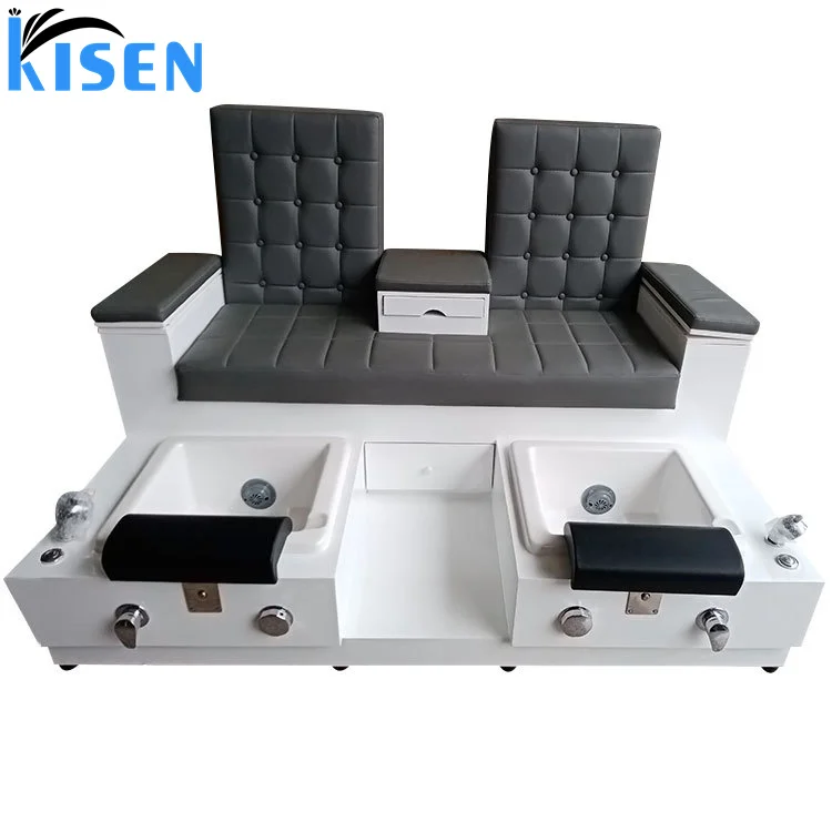 Kisen 2024 New Arrival New Design Luxury Foot Massage Spa Chair Nails Pedicure Chair for Sale