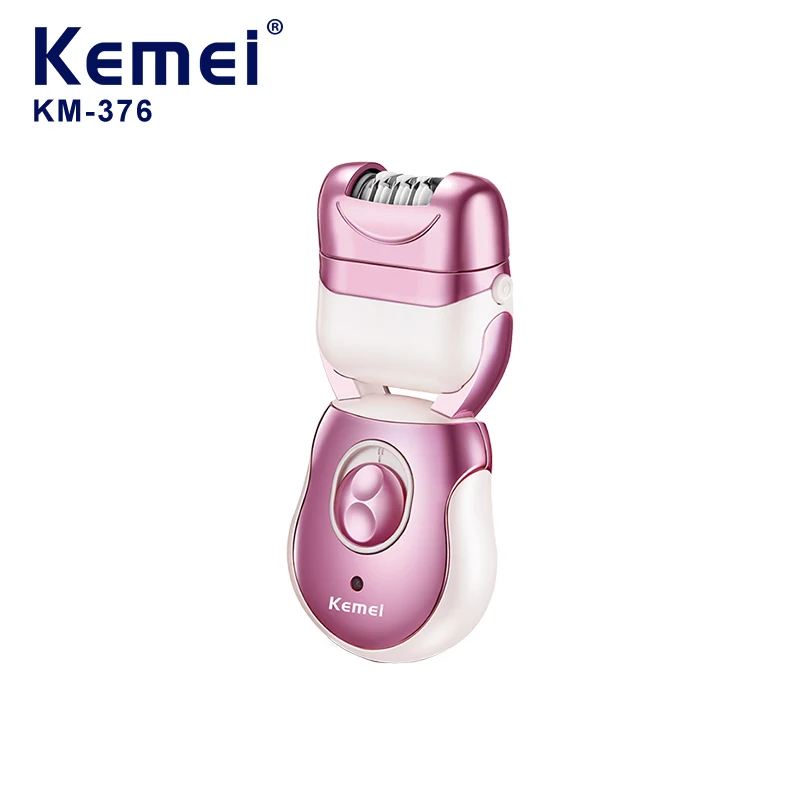 3 en 1 Kit de toilettage rasoir ciseaux de coiffure KEMEI KM-376 USB tondeuse Rechargeable rasoir électrique rasoir pour hommes