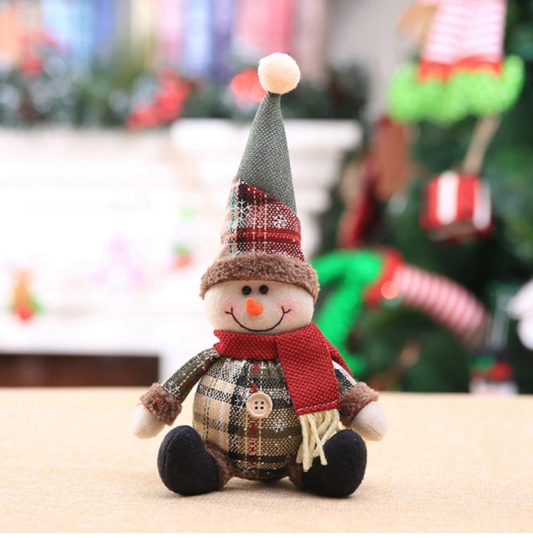 Santa Claus Christmas Doll Merry Christmas Decorations for Home Elk Christmas Ornaments Xmas Tree Decor 2022 Navidad Natal Gifts