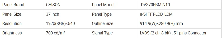 Specifications