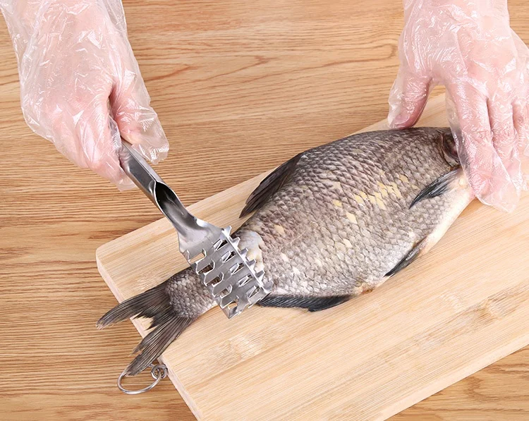 1 шт. Нержавеющая сталь фаст-приспособление для чистки рыбы чешуйки кожи щетка Бритва удаления Очиститель накипи Скиннер снятия зубного камня Рыболовные Инструменты гаджет