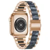 sapphire blue rose gold