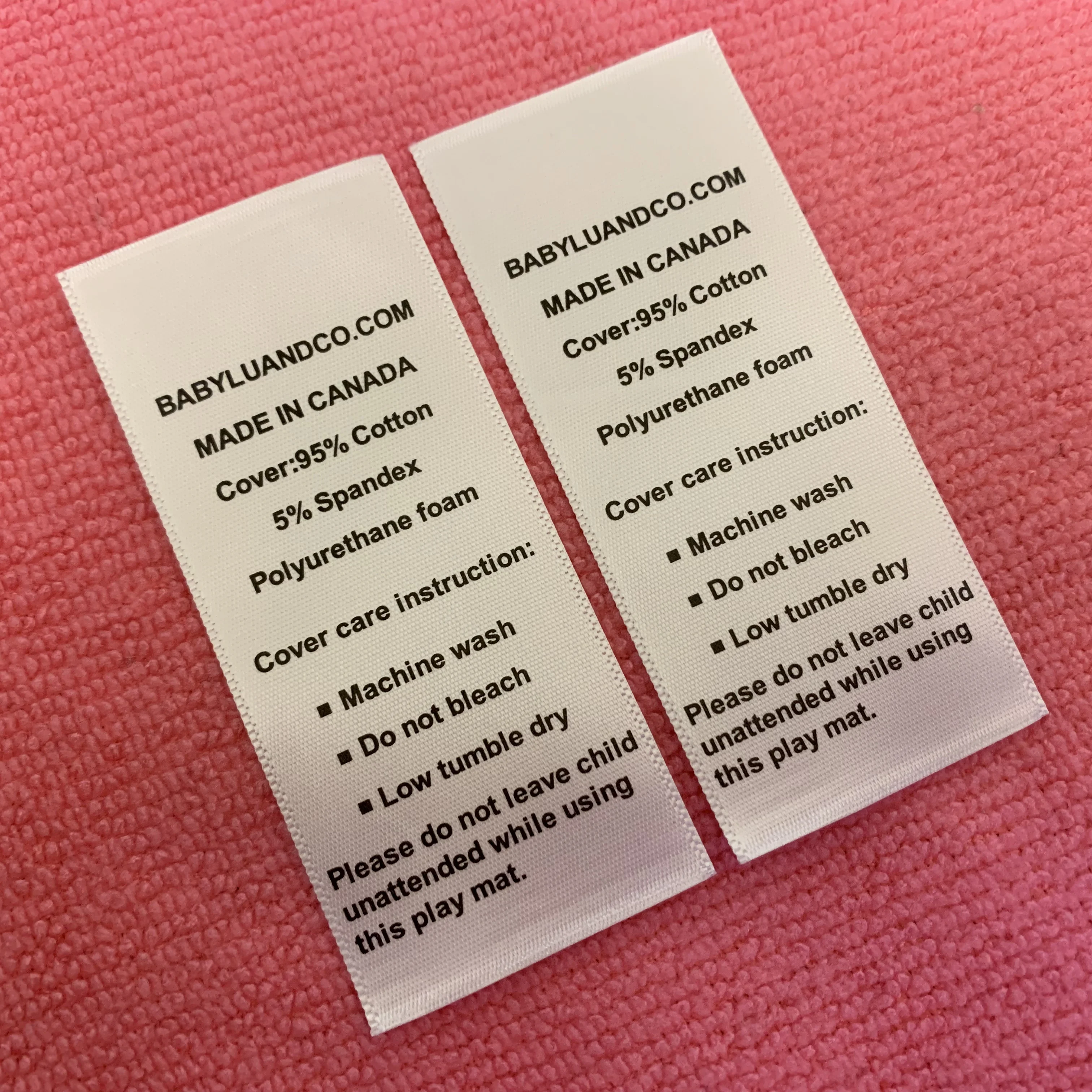 トップソーイングサテン生地ラベル 枕用の柔らかい洗濯指示印刷サテンラベル Buy 生地ラベル サテンラベル 枕ラベル Product On Alibaba Com