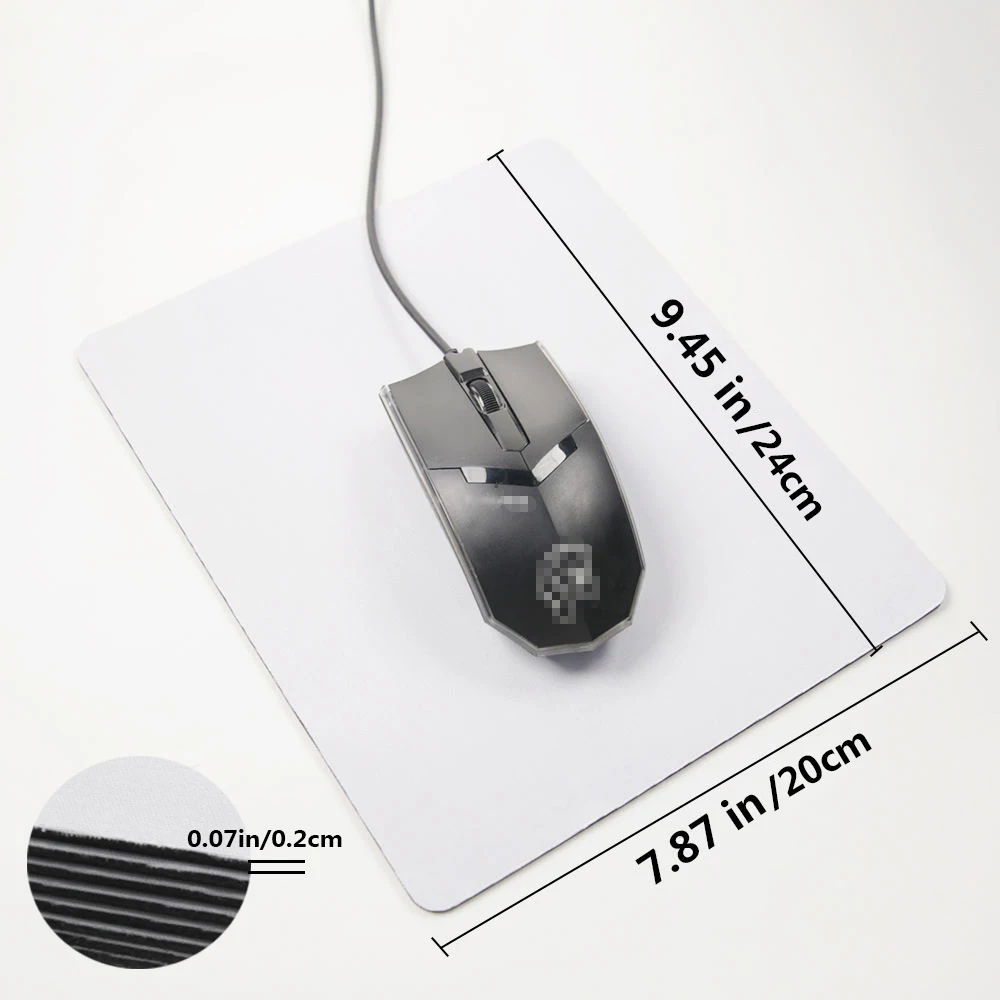 Sublimation Mouse Pad Blanks Custom Size Logo Transfer Heat Press
