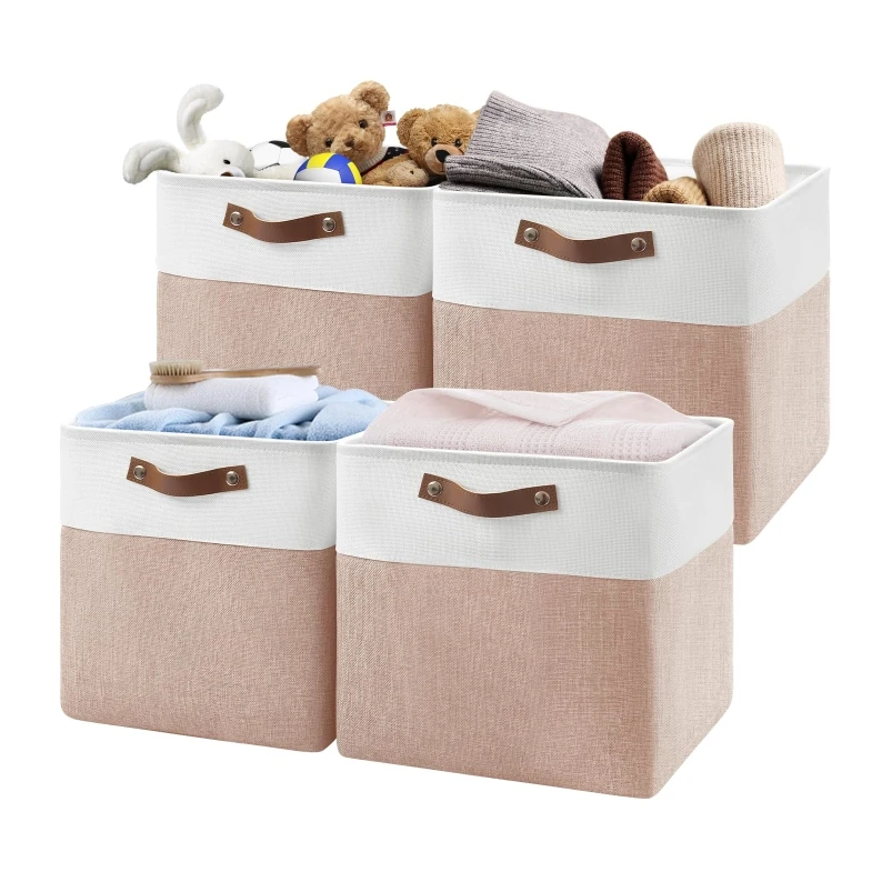 Stackable Cube Storage Containers 2025 Hot Style Stackable Cube Boxes 2 Cube Storage Organizer Storage ...
