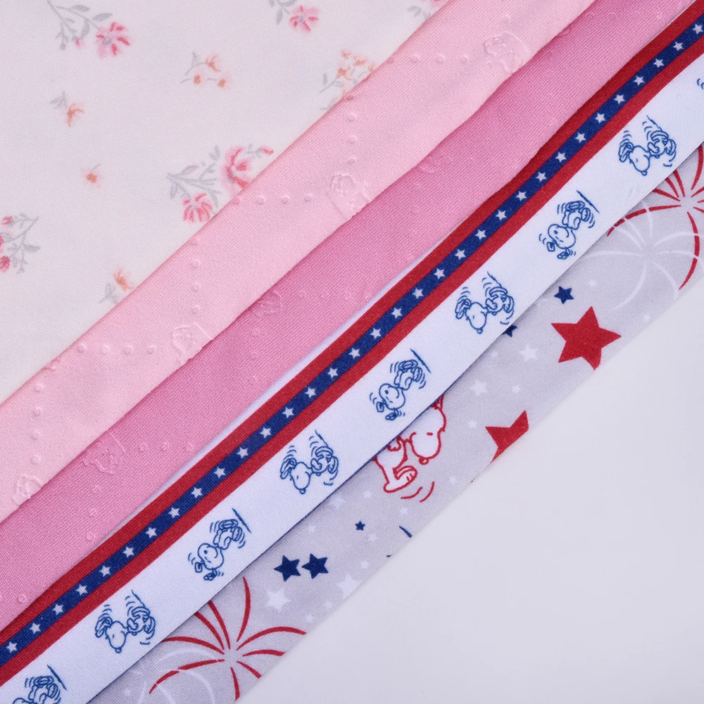 Custom Design Super Soft 96% Polyester 4% Spandex 160cm DTY Jersey Spandex Emboss Knitted Fabrics for Garments for Girls