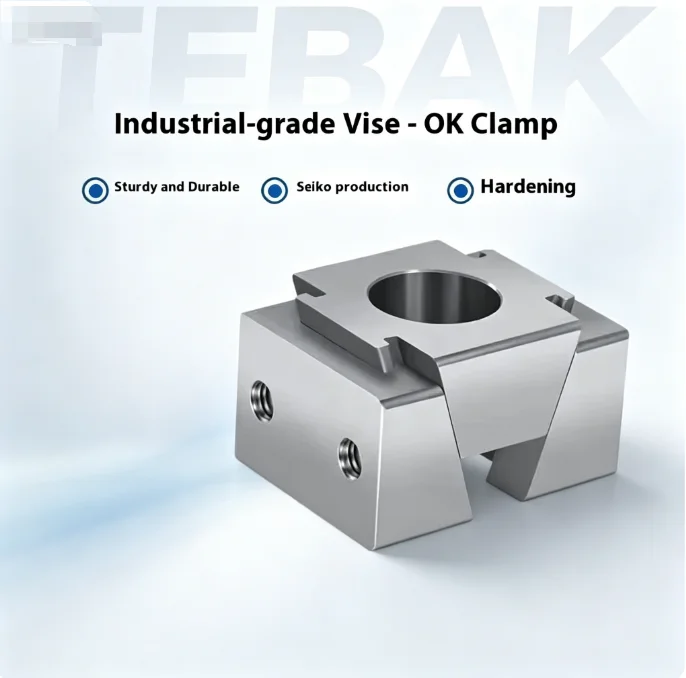CNC Machining Mechanical Workholding Tool TEBAK OK Clamp Vise M6/M8 Socket Head Cap Screw
