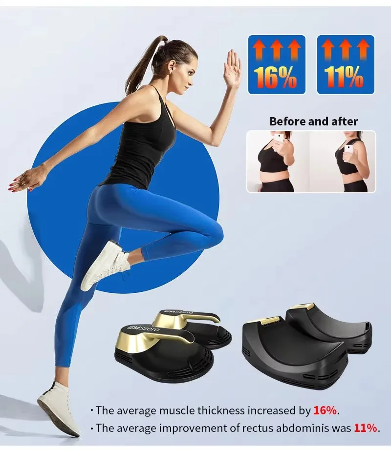 EMSzero Neo RF 2 Hande EMS Body Sculpt Hi-emt Muscle Enhancement Fat Removal Electromagnetic Stimulation Machine for Salon Home
