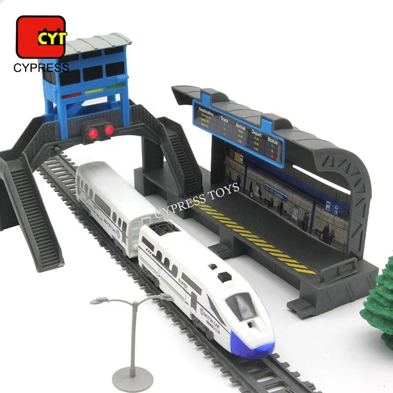 Trilha de trem brinquedos de pesca fazenda pista jogo crianças trem  brinquedos compatíveis com br trem faixas crianças brinquedo carro  combinação - AliExpress