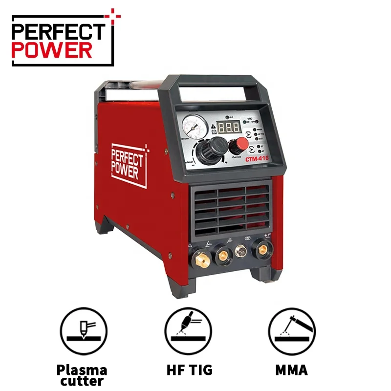 6 in 1 Both Welding Machine and Cutting  CTM-416 Welding Machine Combo Cutting Machine Plasma Cutter MMA MIG Ac/dc Tig Welder