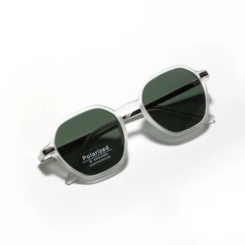 Matte Transparent frame High Quality Men Fashion New Polarized Sunglasses TR90