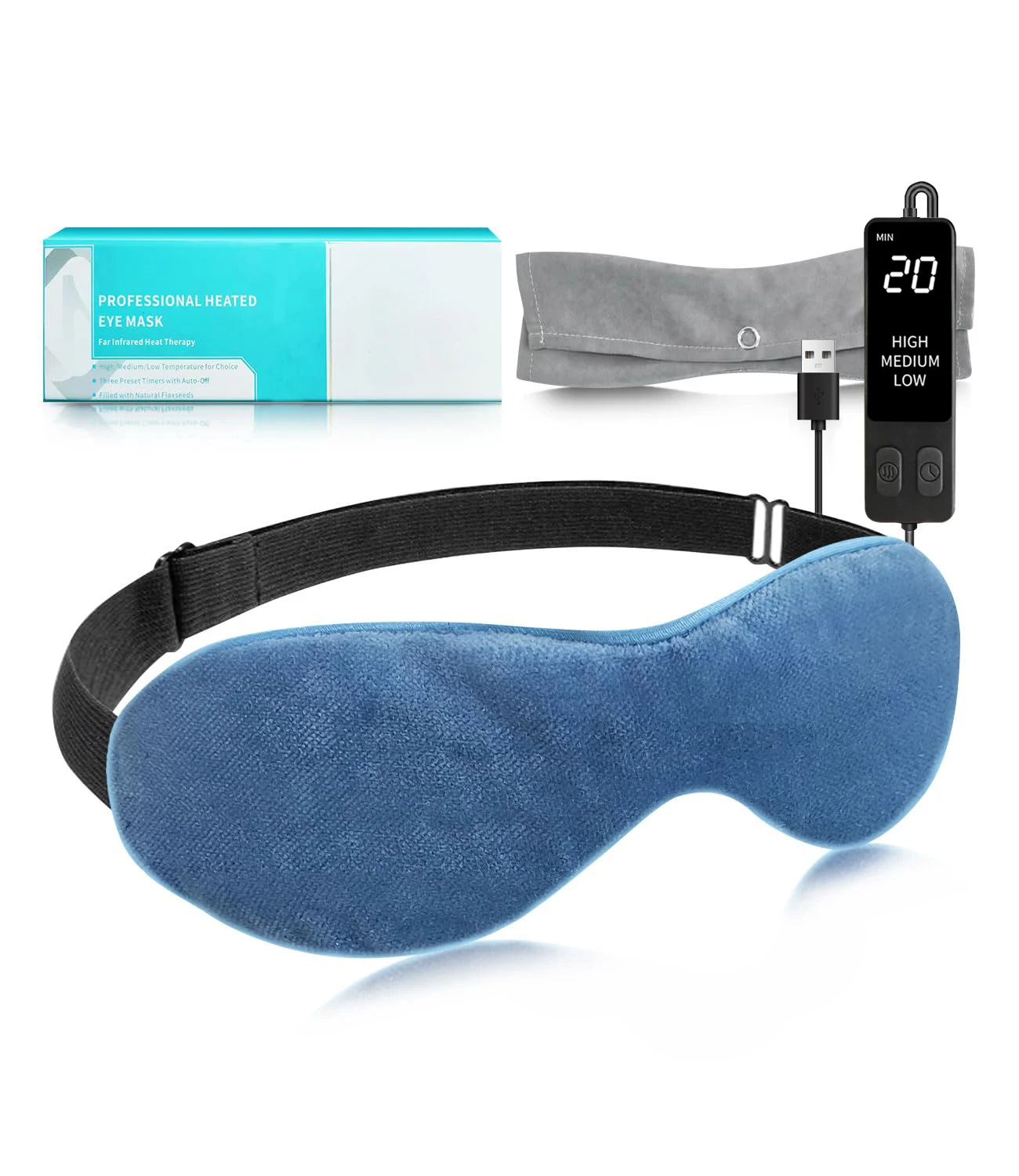 Moist Electric Heated Hot Eye Mask Warm Eye Pads Compress For Stye