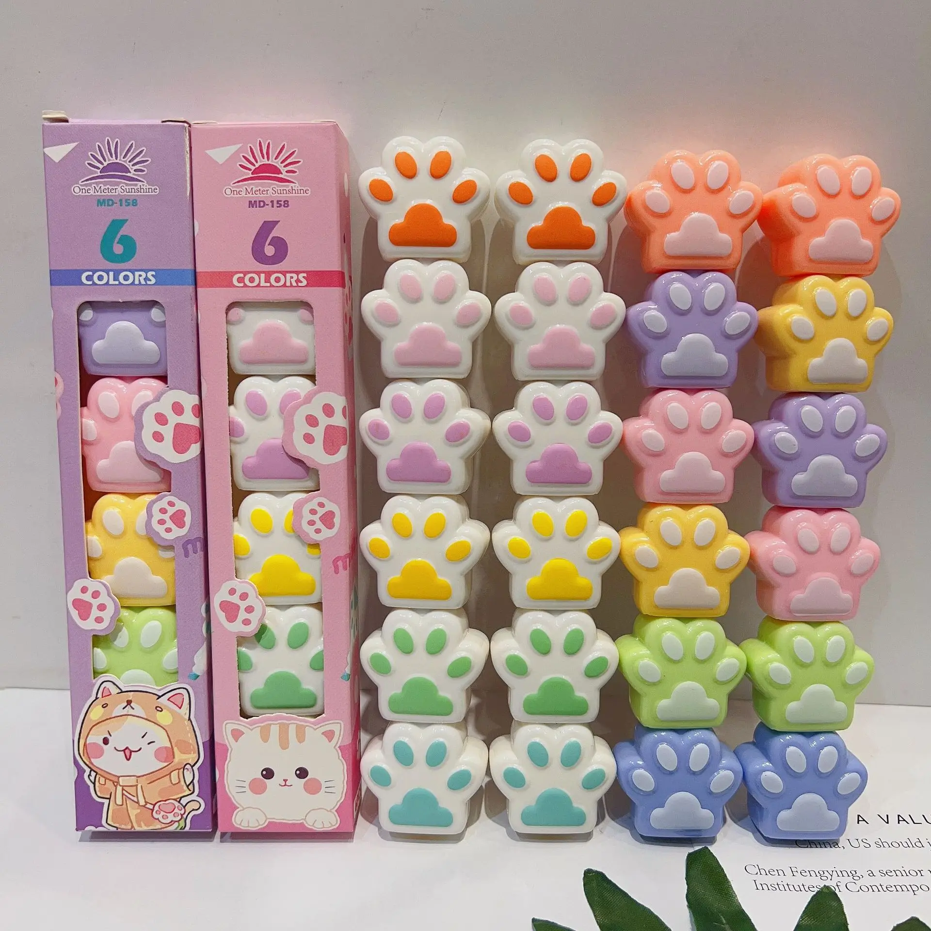 IATAHI Mini Stylos et Surligneurs Forme de Bonbon, 24pcs Marqueurs