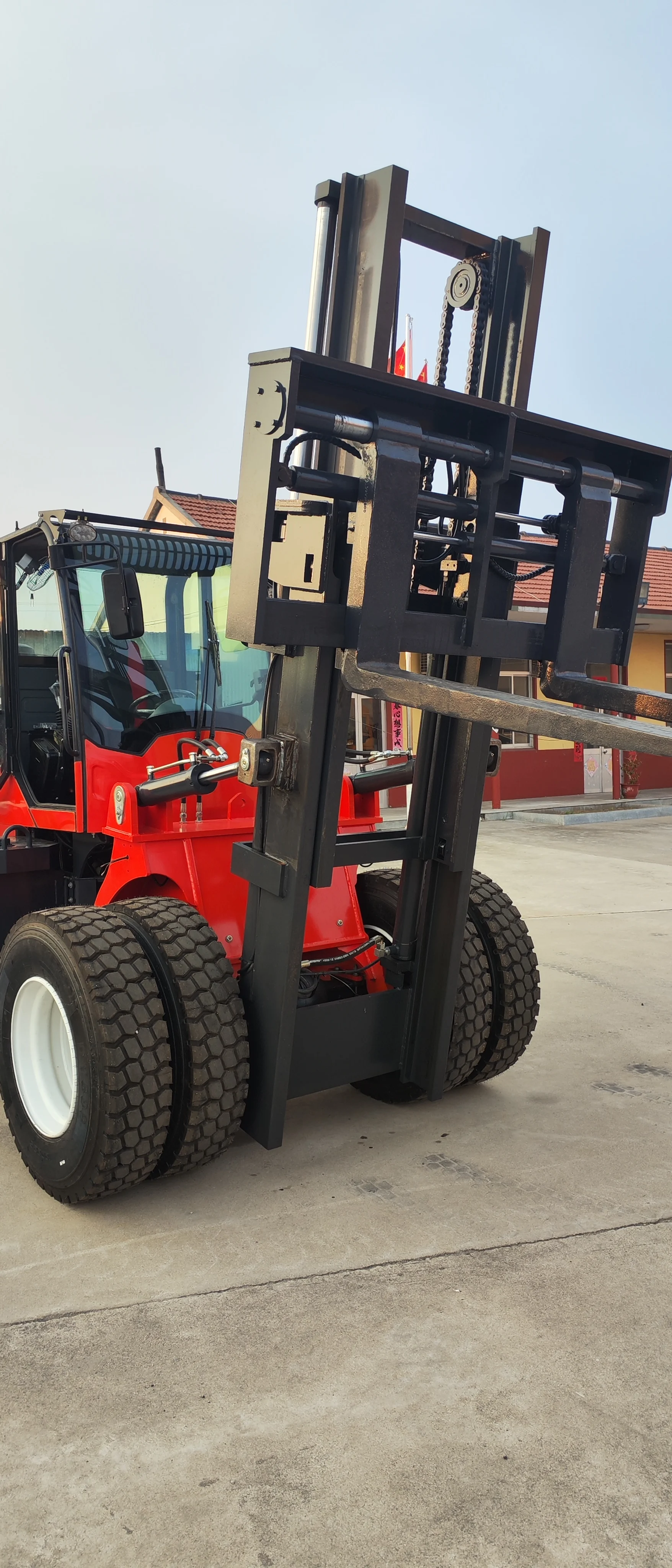 Off Road Diesel Forklift 6t 5t 4wd All Four Wheel Drive 3ton 3.5ton 4x4 