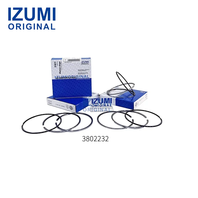 Αρχικό εξάρτημα ντίζελ IZUMI 4BT 6BT για Cummins, δακτύλιος εμβόλου με υπερβολική διάμετρο 0,50 mm, κωδ. 3802232, 3802052, 3802422, 3802230, 3802231, 3802056
