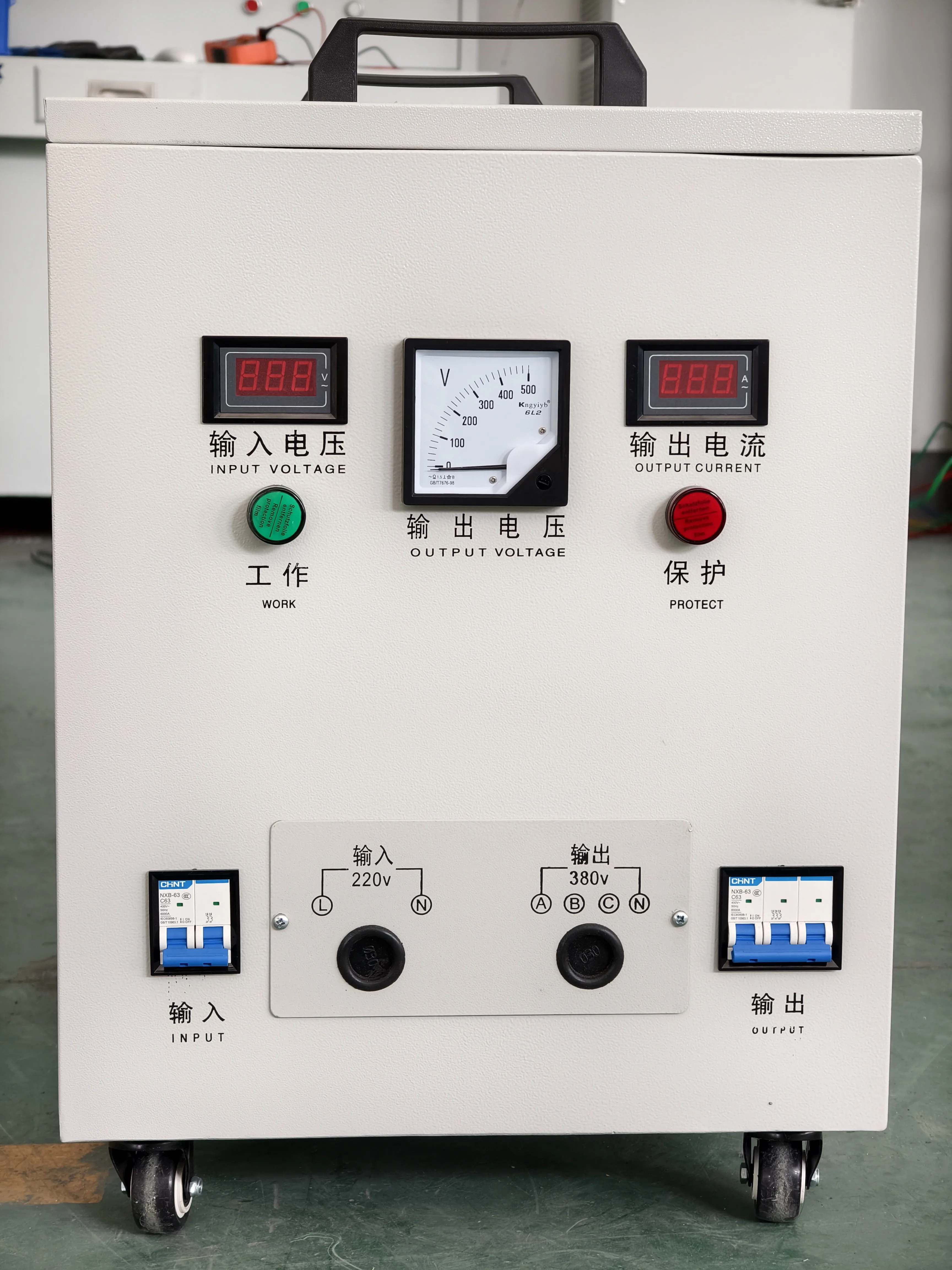 1 Phase to 3 Phase Converter 100kw Step up Voltage Transformer