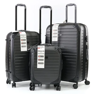 Factory Wholesale Modern 20/24/28 Inch ABS Hardside Spinner Trolley Suitcase Light Weight Waterproof 3-Pcs Luggage Set Simple