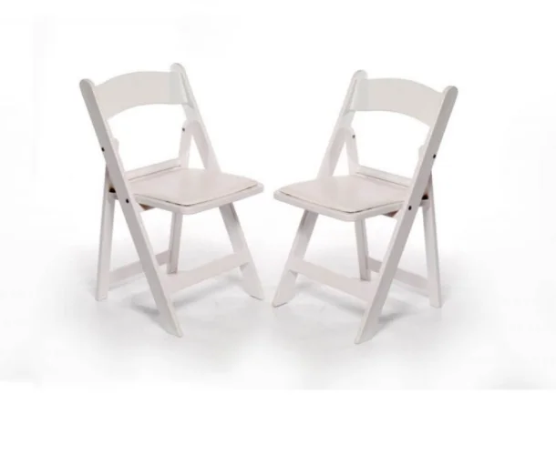 Top Quality Outdoor Foldable Chair Wedding Event Plastic Wimbledon Garden Chairs White Resin Folding Chair