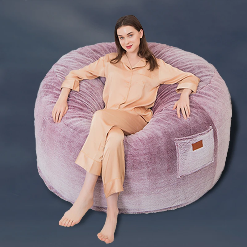 fluffy huge bean bag