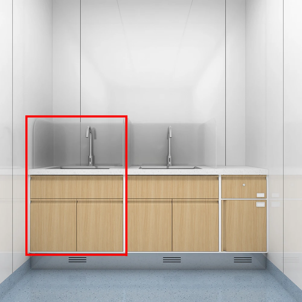 Modern Stainless Steel Spa & Medical Vanity Cabinet with Sinks for Hospital Clinics Schools Workshops & Spa Therapies 5