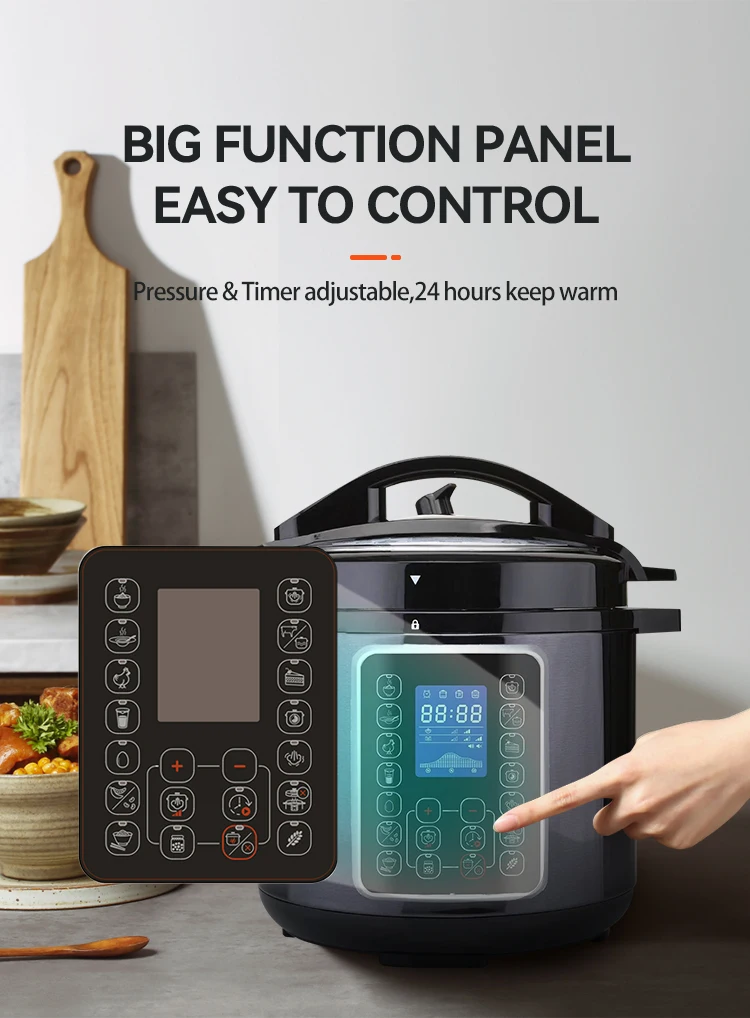 Multi-functional Cooker Ceramic Coating Inner Pot Available Electric Pressure Cooker with CE/ETL